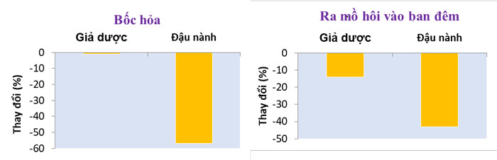 HÌNH3: Isoflavone làm giảm đáng kể cơn bốc hỏa và ra mồ hôi vào ban đêm mạnh hơn giả dược