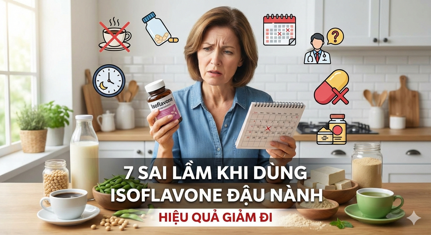 7 sai lầm thường gặp khi dùng Isoflavone khiến hiệu quả giảm đi 1