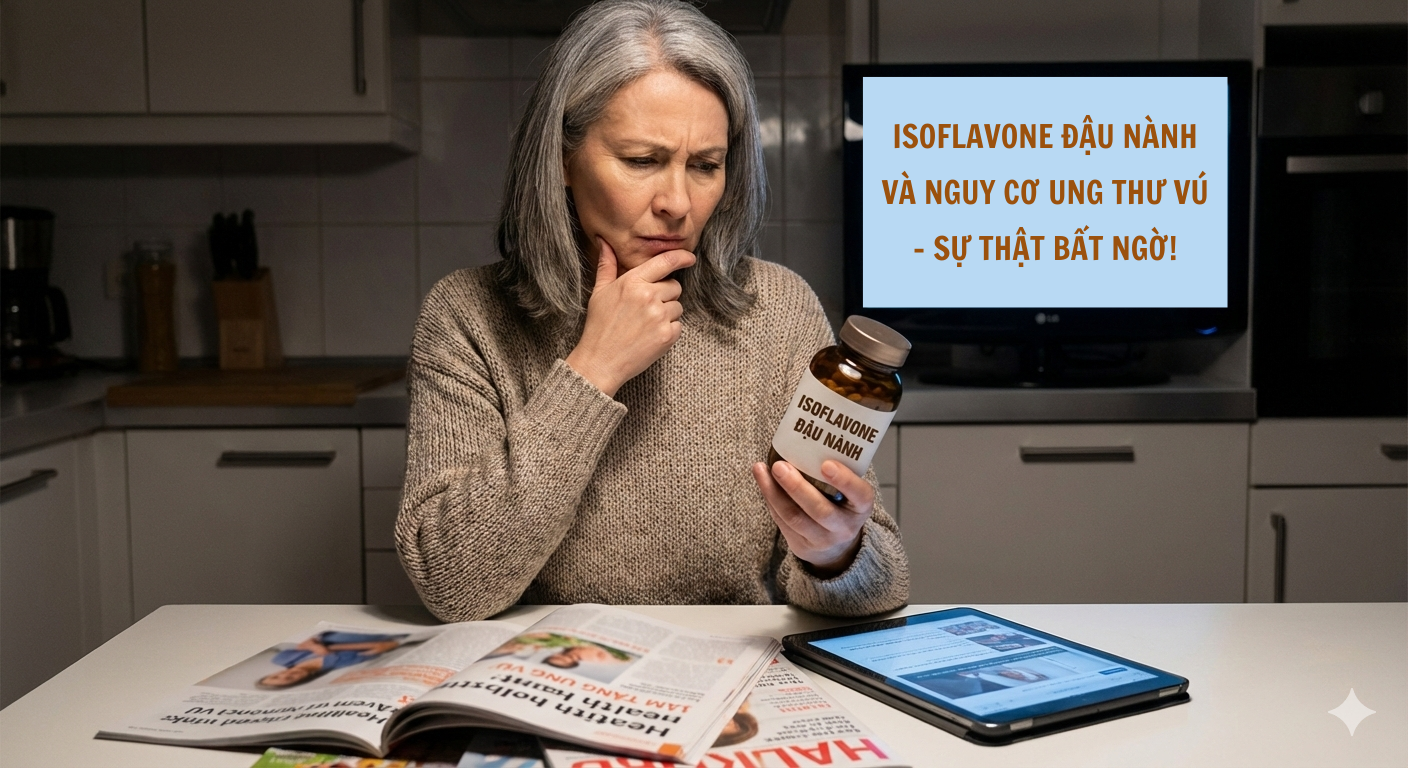 ISOFLAVONE ĐẬU NÀNH VÀ NGUY CƠ UNG THƯ VÚ - SỰ THẬT BẤT NGỜ 1